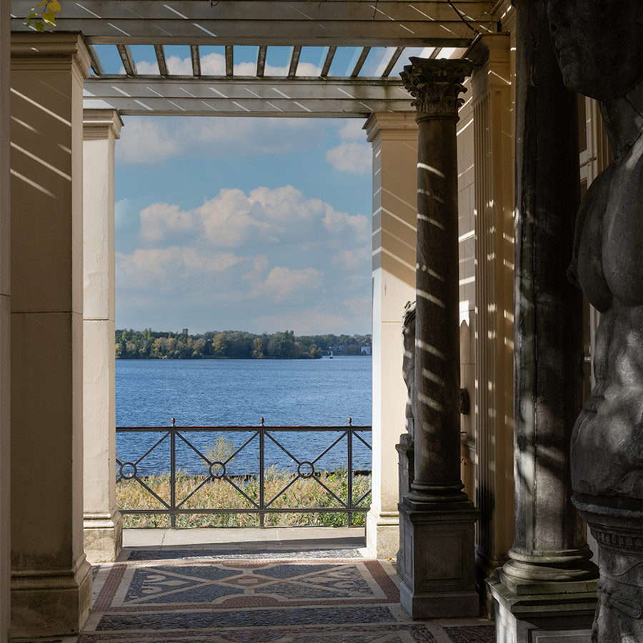 Blick vom Casino Schloss Glienicke