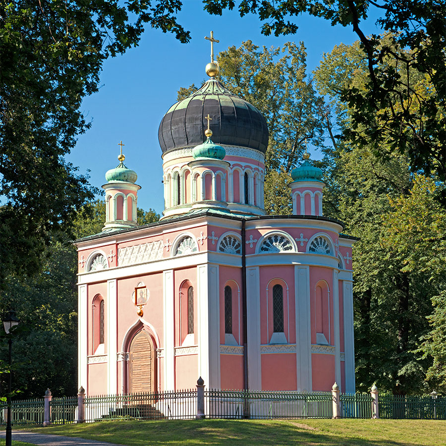 Die russisch-orthodoxe Kirche auf dem Pfingstberg