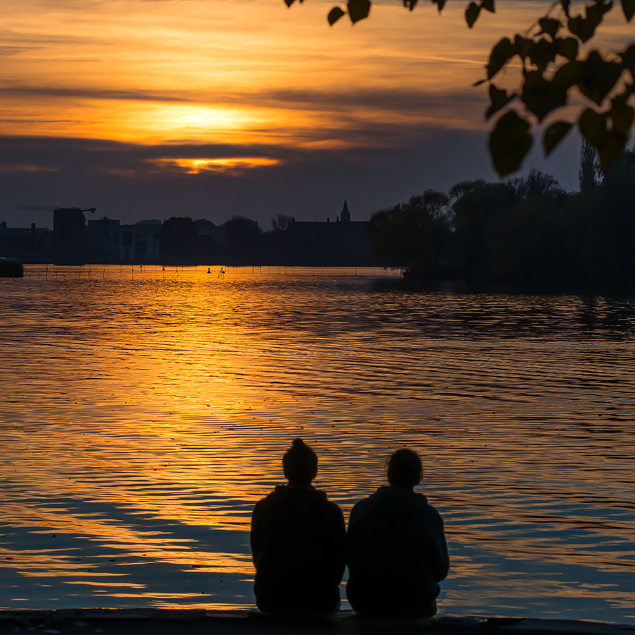 Abendstimmung am Tiefen See